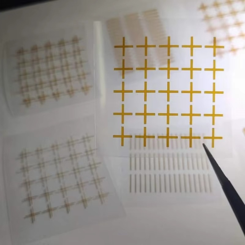 die cutting high thermal resistant transparent with silicone self adhesive 92 pi polyimide film tape