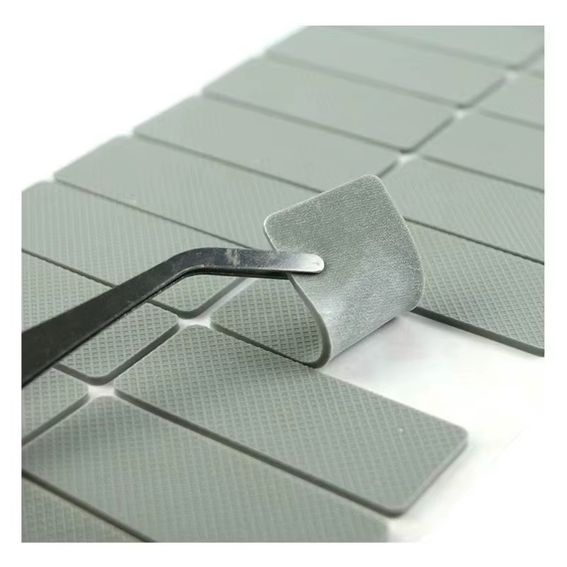 custom die cut non slip pads adhesive silicone rubber feet for secure mounting