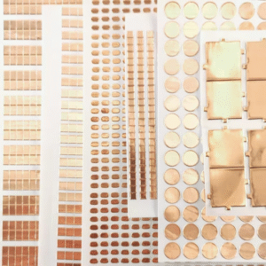 precision die cut emi shielding tapes custom copper foil stickers for electronics protection