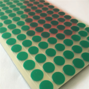 eco friendly high temp masking tape green pet/silicone for precision die cutting