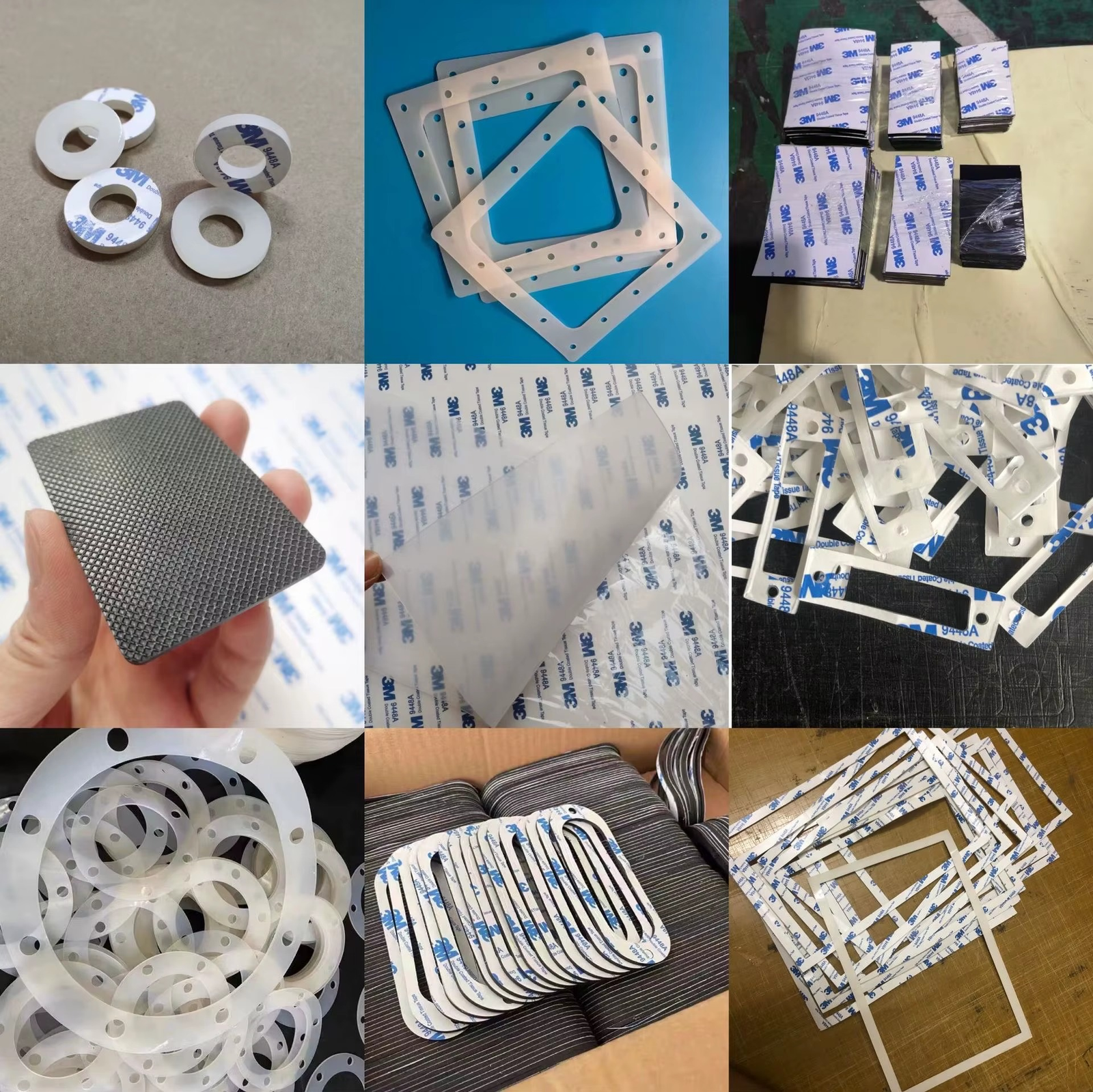 custom die cut anti slip pads adhesive backed rubber & silicone bumpers for secure mounting