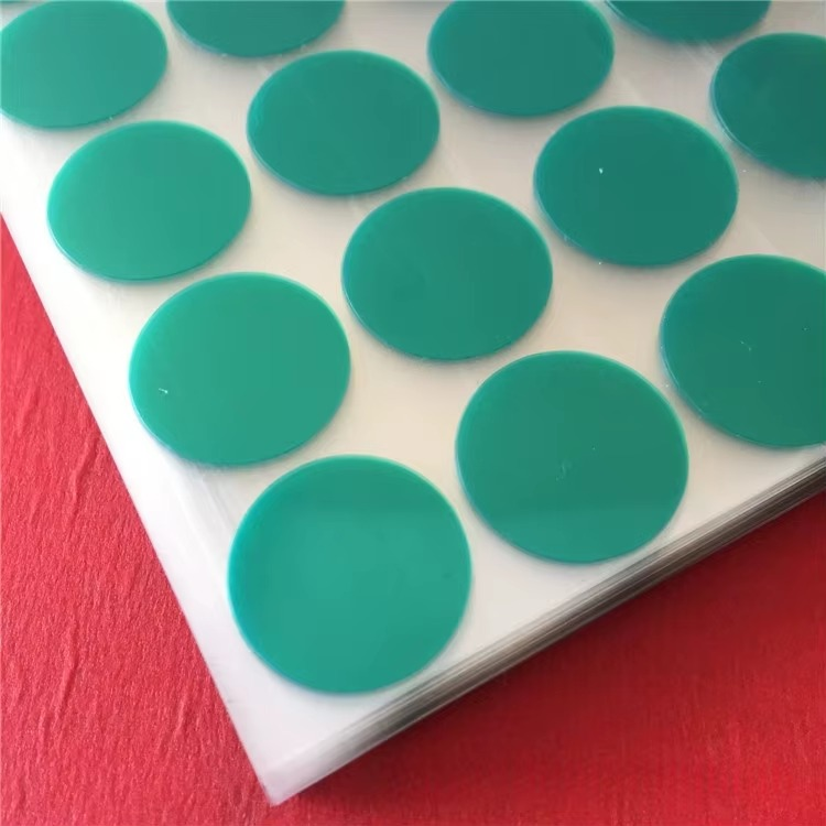 eco friendly high temp masking tape green pet/silicone for precision die cutting