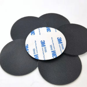 custom black mesh silicone pads 3m adhesive anti slip foot cushions for secure grip
