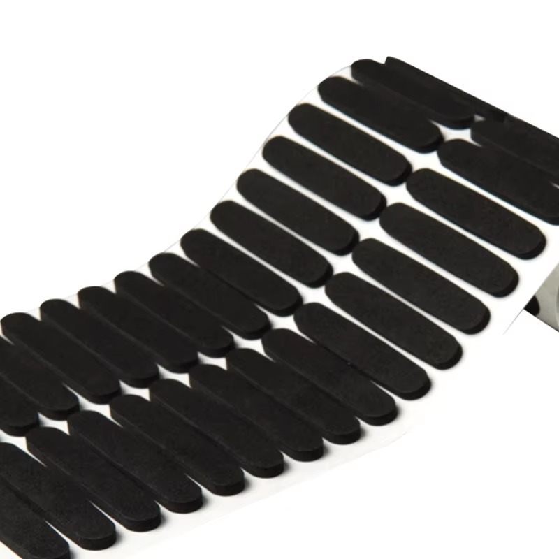 Custom die cut foam anti-slip pads with 3M adhesive backing