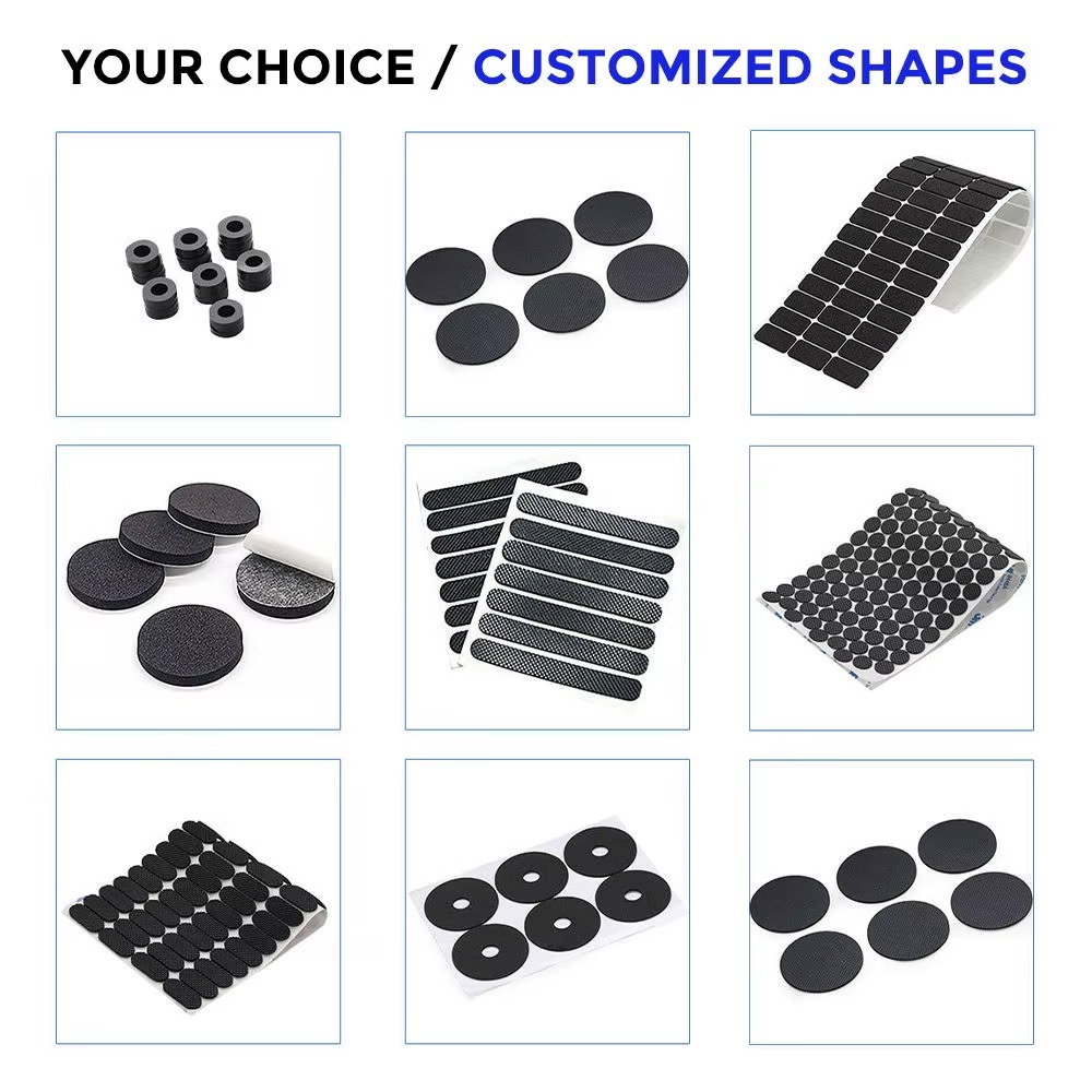 Bulk self‑adhesive silicone anti‑slip industrial die‑cut gaskets