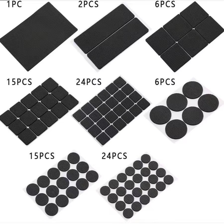 Close‑up thickness of self‑adhesive silicone anti‑slip gasket